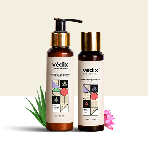 Customised Dandruff Care Duo For Dry & Curly Hair Vedix