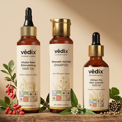 Ahuta Root Nourishing Combo With Oil, Shampoo & Serum