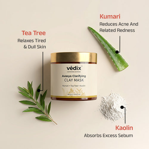 Avasya Clarifying Acne Care Regimen With Clay Mask & Face Wash