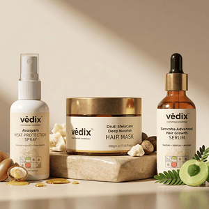 Avasyam Heat Protection Regimen With Hair Spray, Hair Mask & Serum