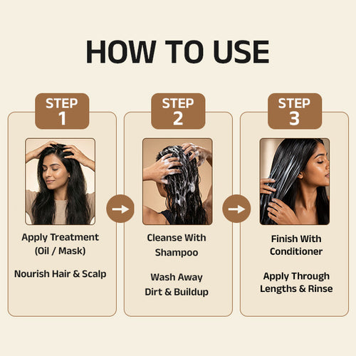 Vartha Smoothness & Shine Regimen With Conditioner, Shampoo & Hair Oil