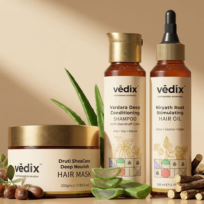 Druti Deep Moisture Repair Regimen With Hair Mask, Shampoo & Hair Oil