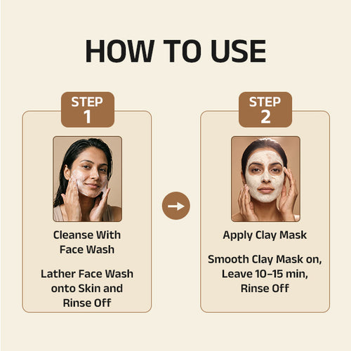 Avasya Clarifying Acne Care Regimen With Clay Mask & Face Wash