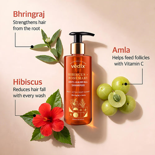 Hibiscus + Rosemary Anti-Hairfall Shampoo