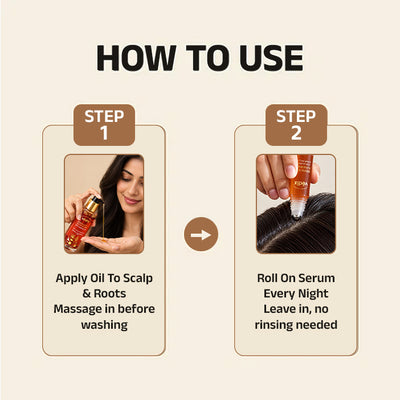Hibiscus + Rosemary Anti-Hairfall Combo With Oil & Serum