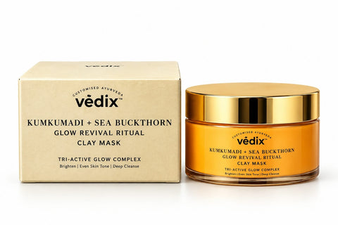 Kumkumadi + Sea Buckthorn Glow Ritual Clay Mask