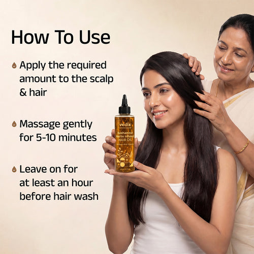Keshamrut Hair Oil With Bhringraj & Rosemary