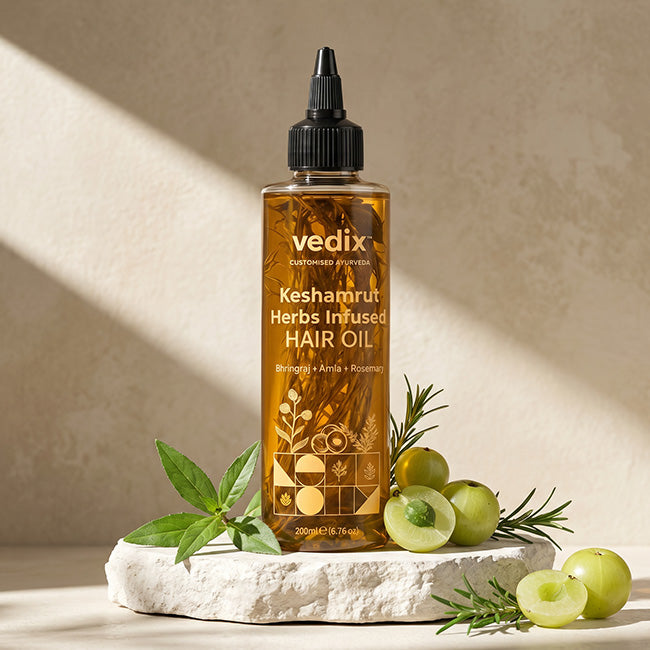 Keshamrut Hair Oil With Bhringraj & Rosemary