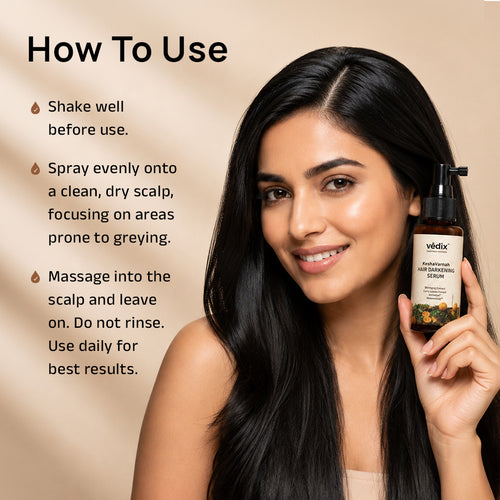 Keshavarnah Anti-Greying Serum With Bhringraj & Arcolys