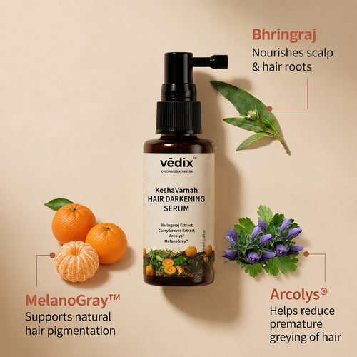 Keshavarnah Anti-Greying Serum With Bhringraj & Arcolys