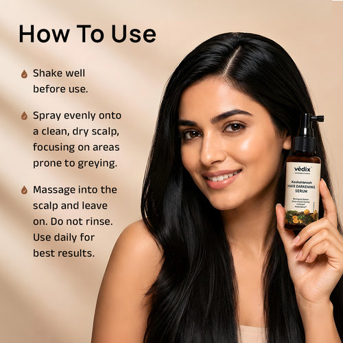 Keshavarnah Anti-Greying Serum With Bhringraj & Arcolys