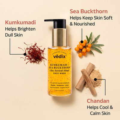 Kumkumadi + Sea Buckthorn Glow Ritual Face Wash