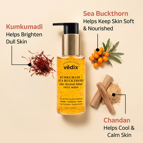 Kumkumadi + Sea Buckthorn Glow Ritual Face Wash