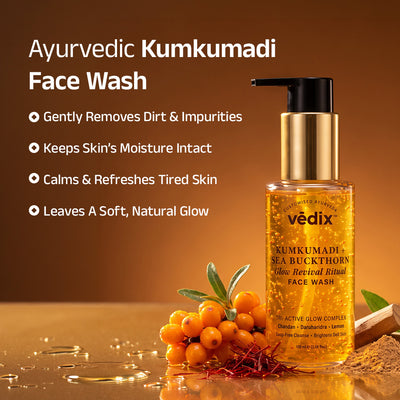 Kumkumadi + Sea Buckthorn Glow Ritual Face Wash