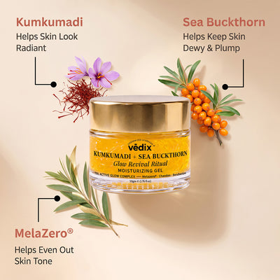 Kumkumadi + Sea Buckthorn Glow Ritual Moisturizing Gel