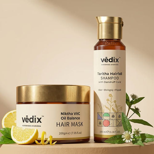 Niktha Dandruff Defense Regimen With Hair Mask & Shampoo