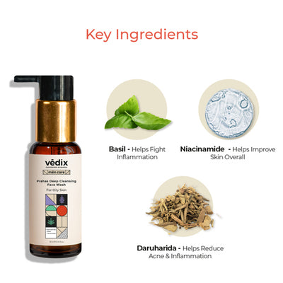 Prahas Deep Cleansing Face Wash For Men