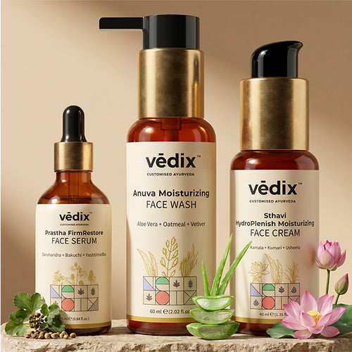 Prastha Age-Defense Regimen With Serum, Face Wash & Face Cream