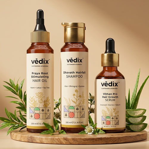 Praya Root Nourishing Combo With Oil, Shampoo & Serum