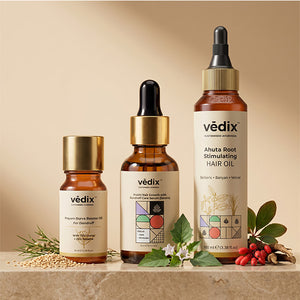 Prayam Dandruff & Hair Fall Care Regimen With Booster Oil, Serum & Hair Oil
