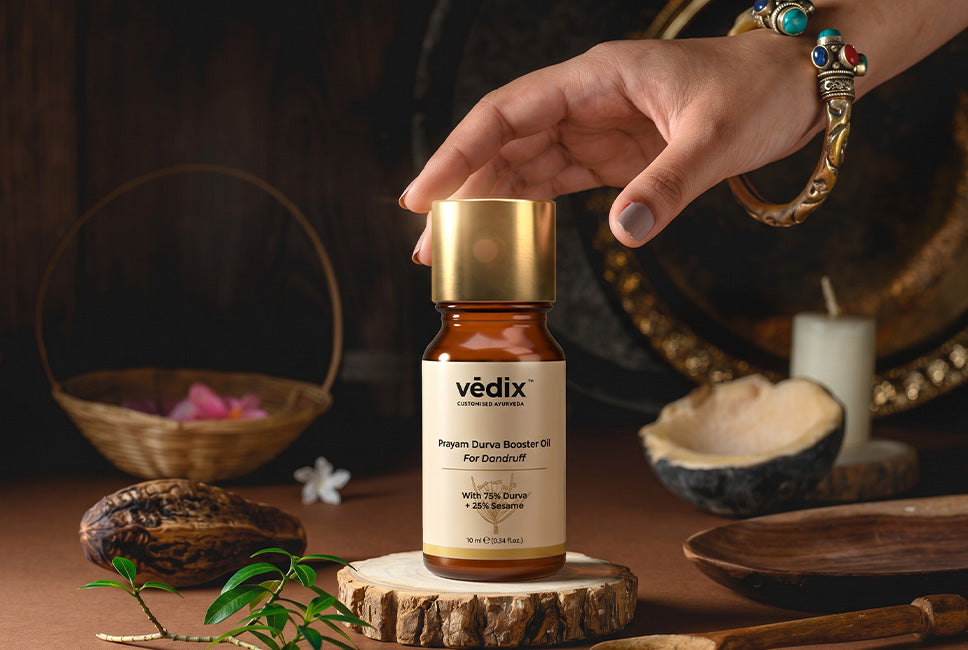 Buy Vedix Prayam Durva Booster Oil For Dandruff Care 10ml