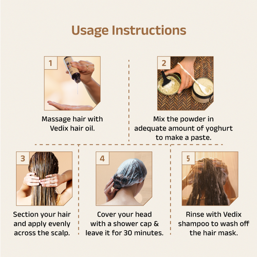 Root Strenghtening Hair Pack With Onion & Fenugreek