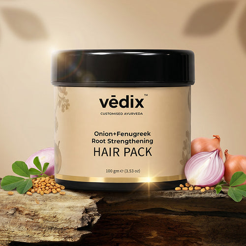 Root Strenghtening Hair Pack With Onion & Fenugreek