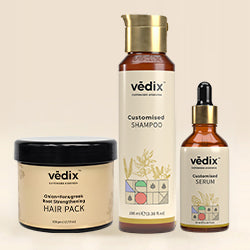 Root Strengthening Hair Fall Control Regimen With Hair Pack, Shampoo & Serum