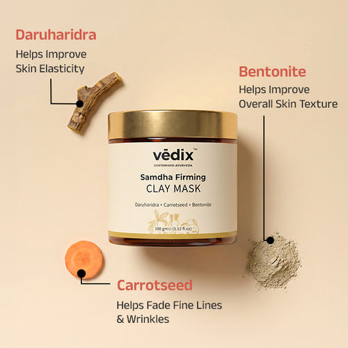 Samdha Firming Regimen With Clay Mask, Face Wash & Face Cream