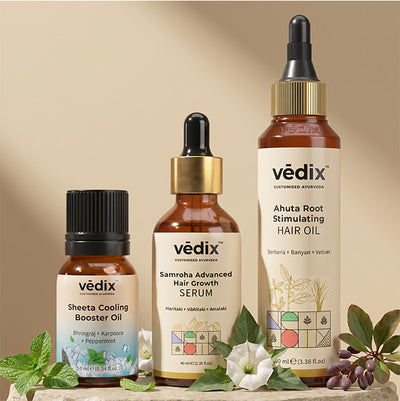 Sheeta Cooling Scalp Care Regimen With Booster Oil, Serum & Hair Oil