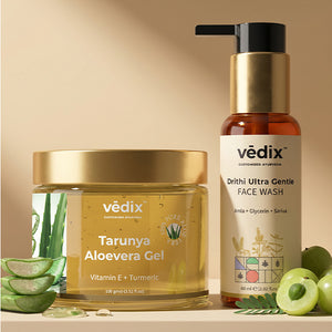 Tarunya Soothing Hydration Regimen With Aloe Vera Gel & Face Wash