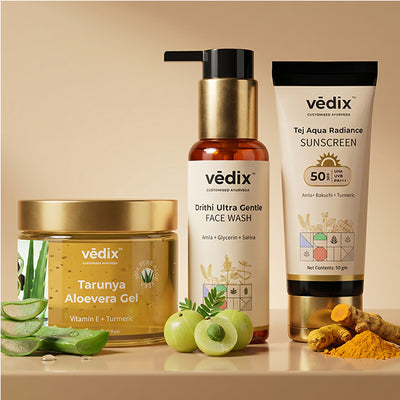 Tarunya Soothing Hydration Regimen With Aloe Vera Gel, Face Wash & Sunscreen