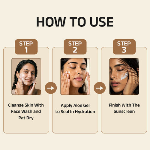 Tarunya Soothing Hydration Regimen With Aloe Vera Gel, Face Wash & Sunscreen