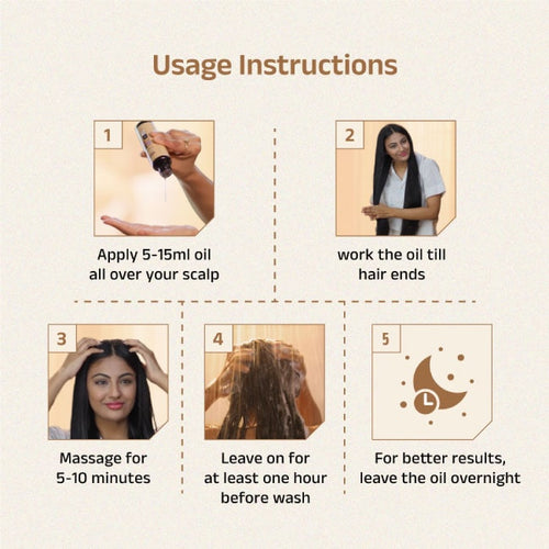 Vapra Hair Oil With Onion & Chamomile