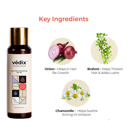 Buy Vedix Vapra Root Stimulating Hair Oil (Onion+Indian Licorice)