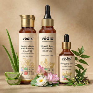 Vardara Scalp Balance Regimen With Shampoo, Hair Oil & Serum