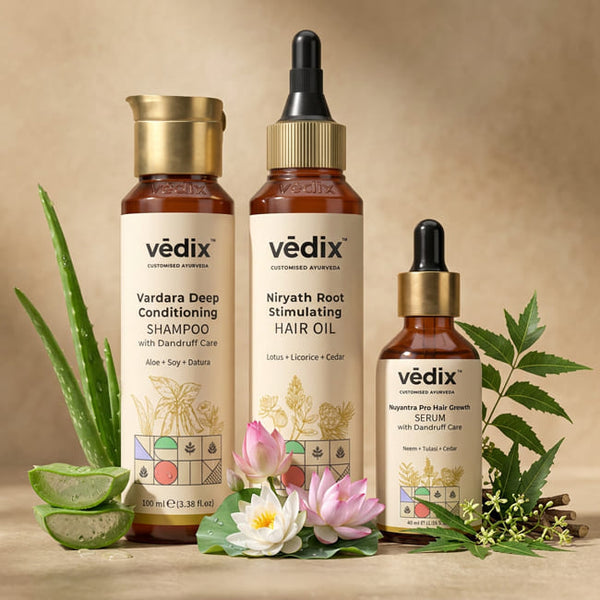 Vardara Scalp Balance Regimen With Shampoo, Hair Oil & Serum