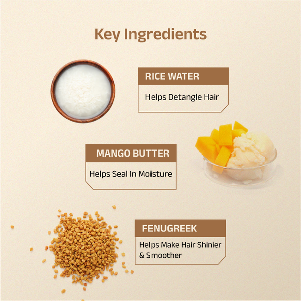 Vartha Hair Conditioner With Rice Water & Mango Butter