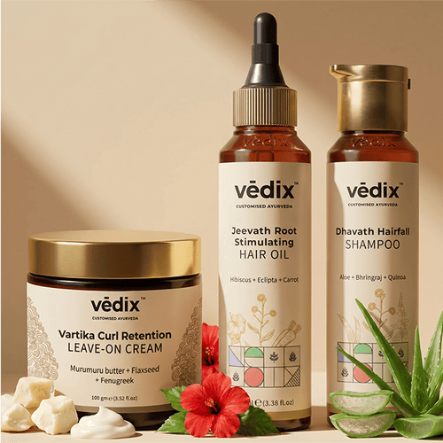 Vartika Curl Definition Regimen With Curl Cream, Hair Oil & Shampoo