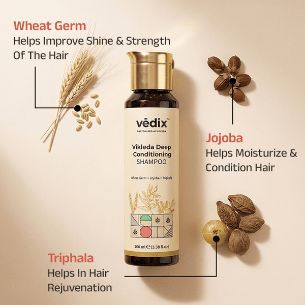 Vikleda Dry Scalp Nourishment Regimen With Shampoo, Hair Oil & Serum