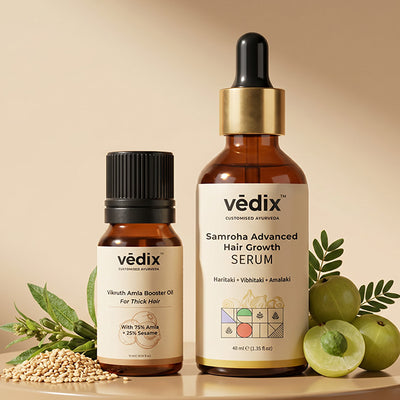 Vikruth Hair Fall Control Regimen With Booster Oil & Serum