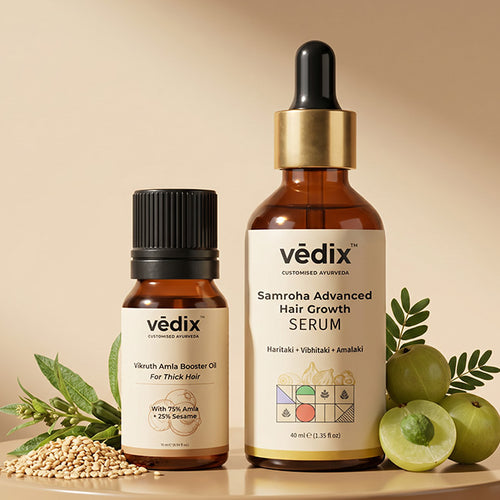 Vikruth Hair Fall Control Regimen With Booster Oil & Serum