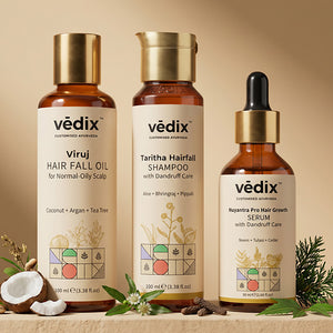 Viruj Scalp Balance Regimen With Hair Oil, Shampoo & Serum