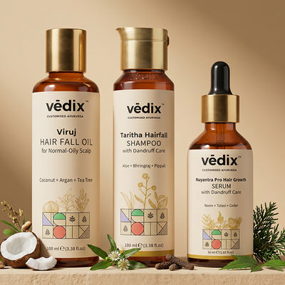Viruj Scalp Balance Regimen With Hair Oil, Shampoo & Serum