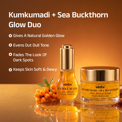 Kumkumadi + Sea Buckthorn Glow Ritual Combo With Serum & Moisturiser