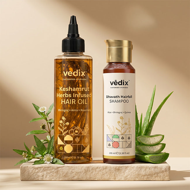 Keshamrut 2 Step Anti-Hairfall Regimen for Normal Hair