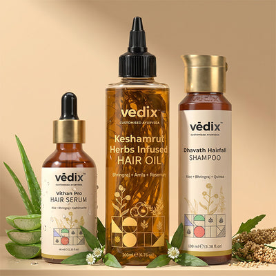 Vithan Pro Volume & Strength Regimen With Serum, Shampoo & Hair Oil