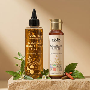 Keshamrut 2 Step Anti-Hairfall Regimen for Normal Hair with Dandruff