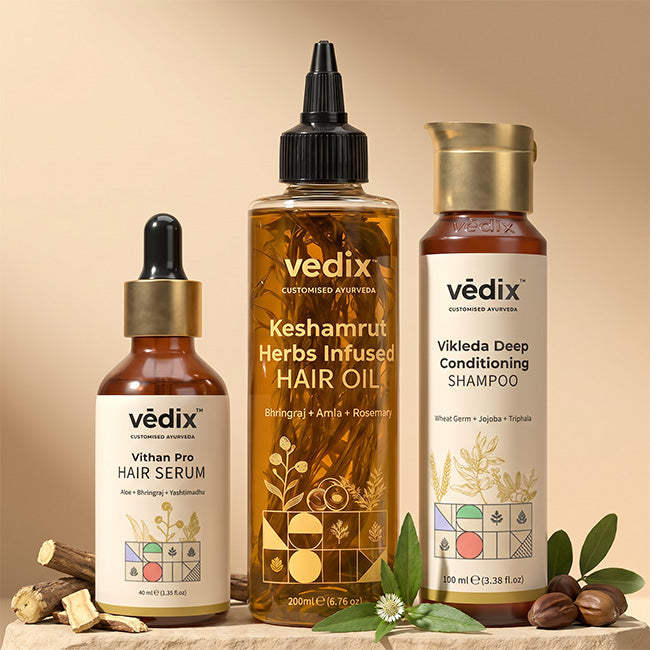 Keshamrut 3 Step Severe Hairfall Regimen for Dry Hair