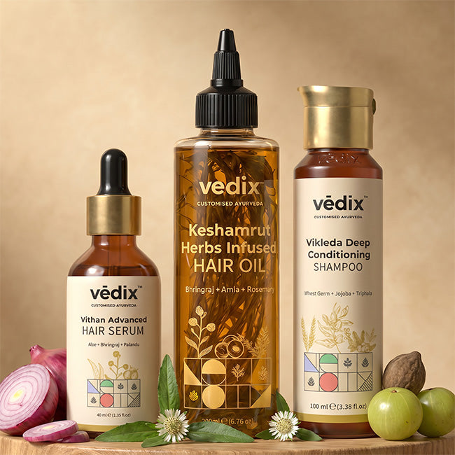 Keshamrut 3 Step Anti-Hairfall Regimen for Dry Hair